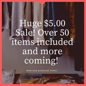 💜💜Very big sale!💜💜 5 for $25.00